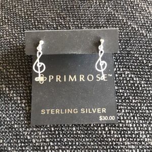 Treble clef music earrings